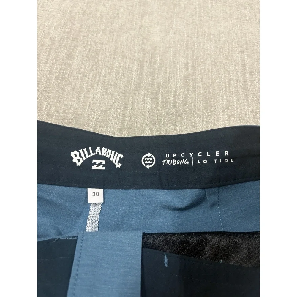 NEW Billabong Tribong Lo Tide Mens Blue Colorblock Board Shorts Size 30 Unlined